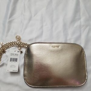 Nine West Gold Metallic Clutch